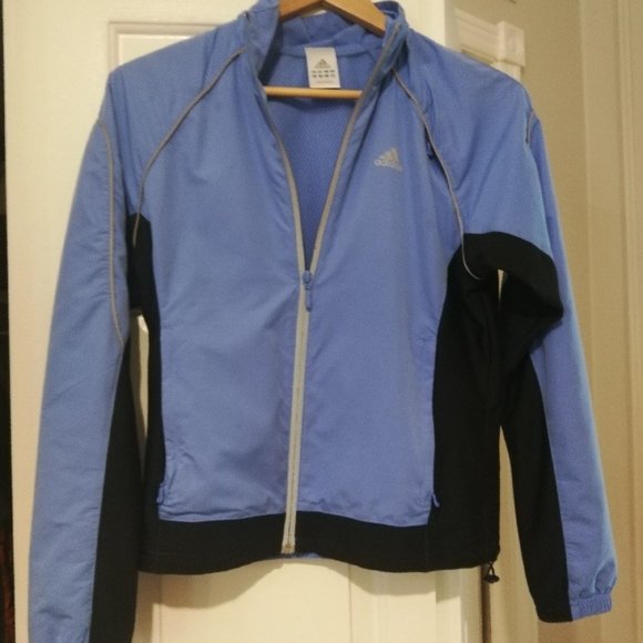 Adidas Women's Climate Blue and Black Jacket , size Small - Picture 5 of 9